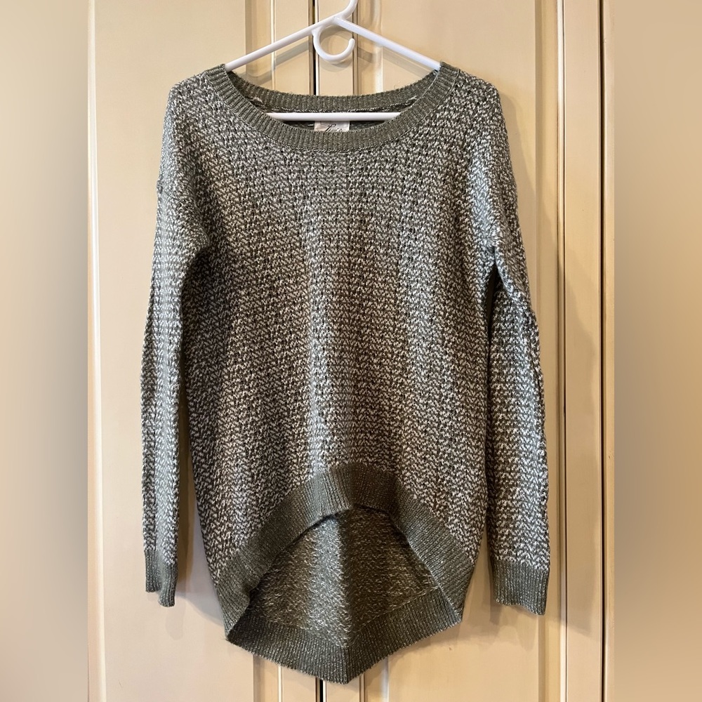 Levi’s Sage Green Hi-Low Sweater, Size XS